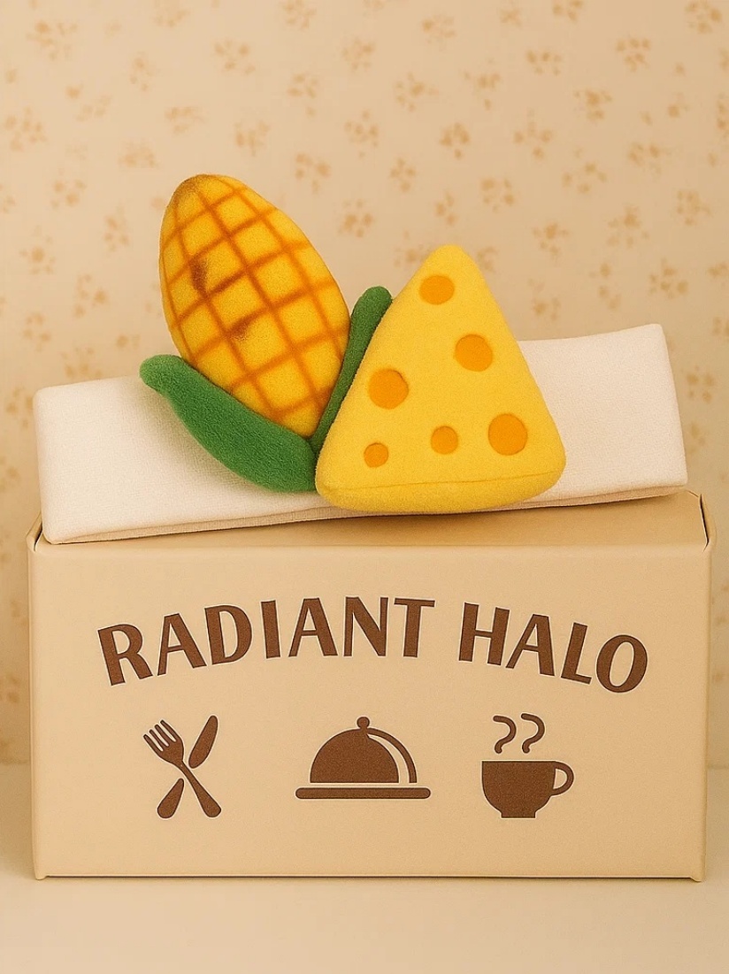 Grilliertes Maiskolben und Käse Baby Stirnband