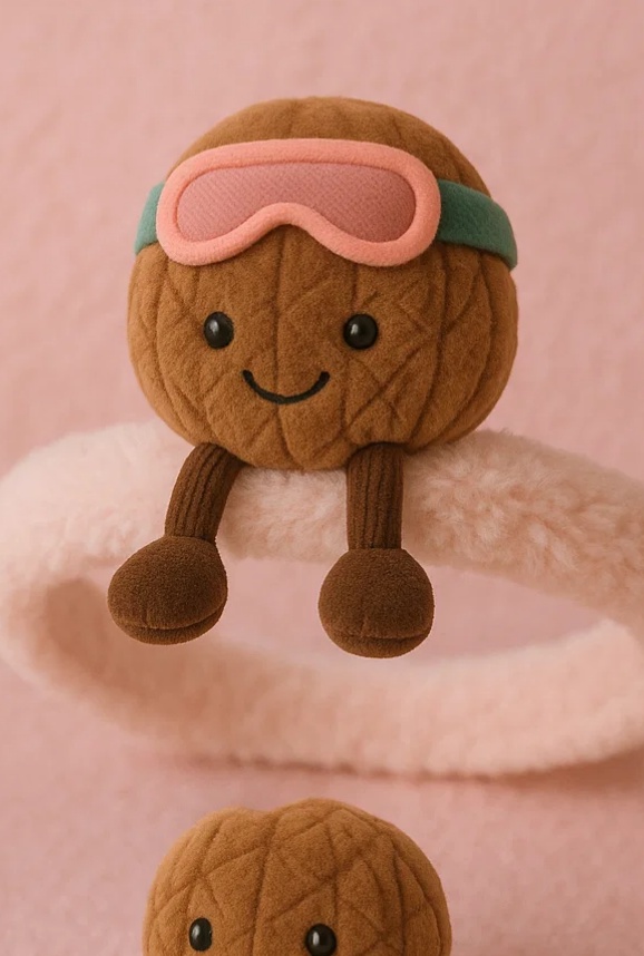 Bandeau bébé en peluche mignon - Après Ski