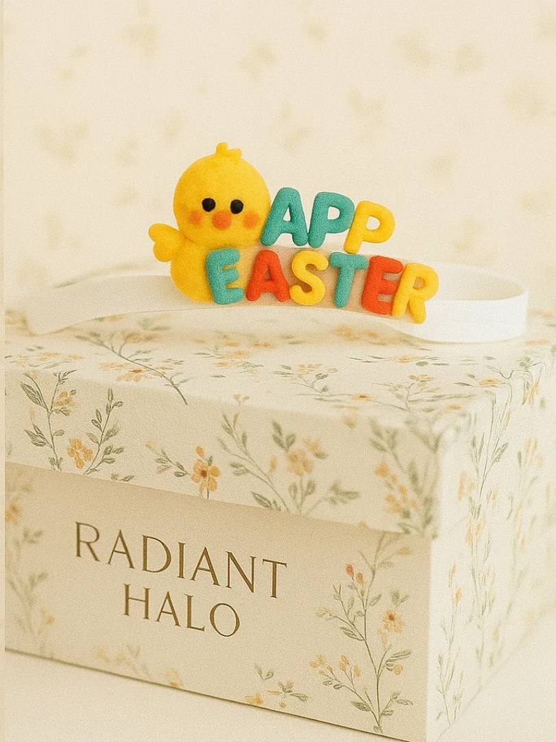 Minimalist Easter Chick Baby Headband – Soft Yellow Edition