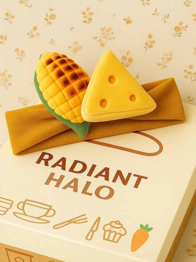 Grilled Corn and Cheese Baby Hairband