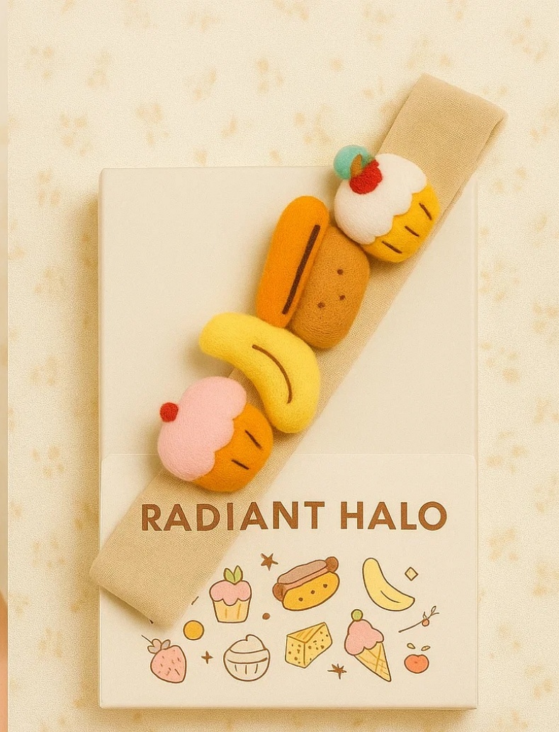 Banana, Cupcake, and Donut Baby Headband