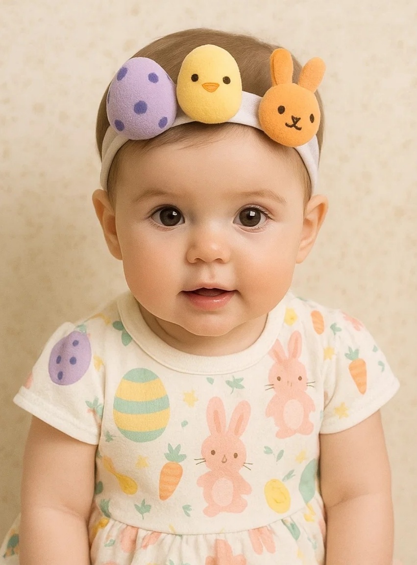 Osterhasen-Küken-Stirnband für Babys – Bunte Frühlingsfreude