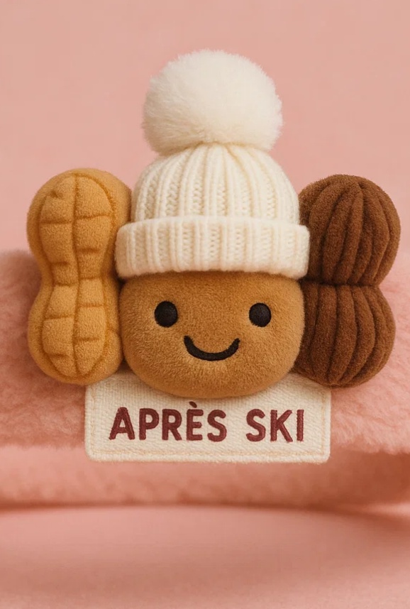Adorable Après Ski Baby Plush Headband with Cozy Winter Charm