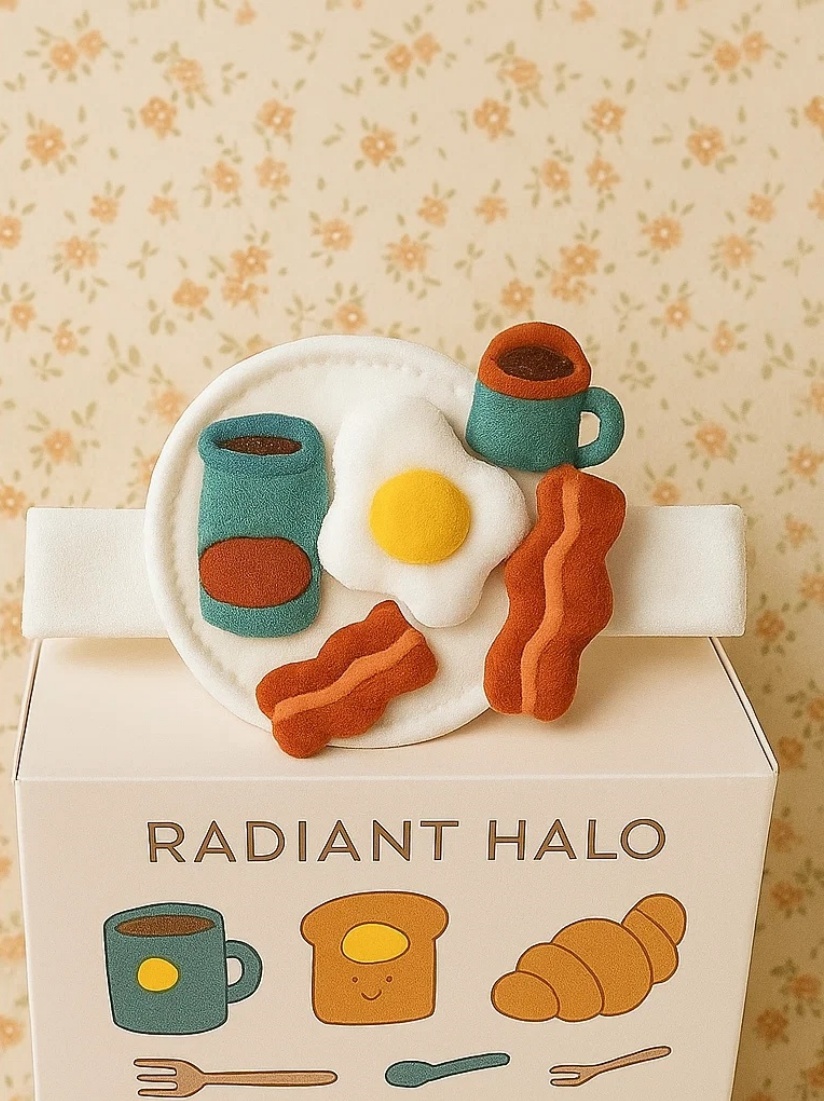 Baby Haarschmuck – Spiegelei und Speck