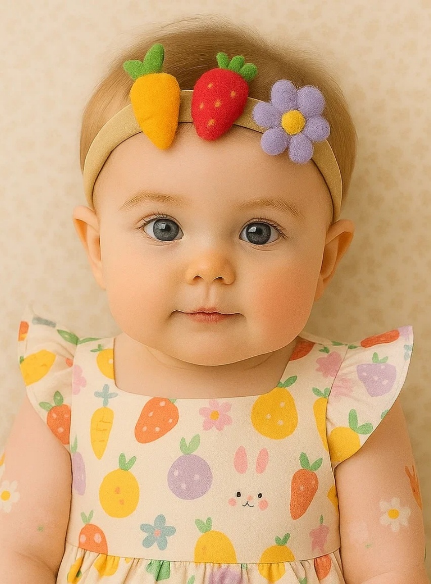 Strawberry Bloom Baby Headband | Radiant Halo