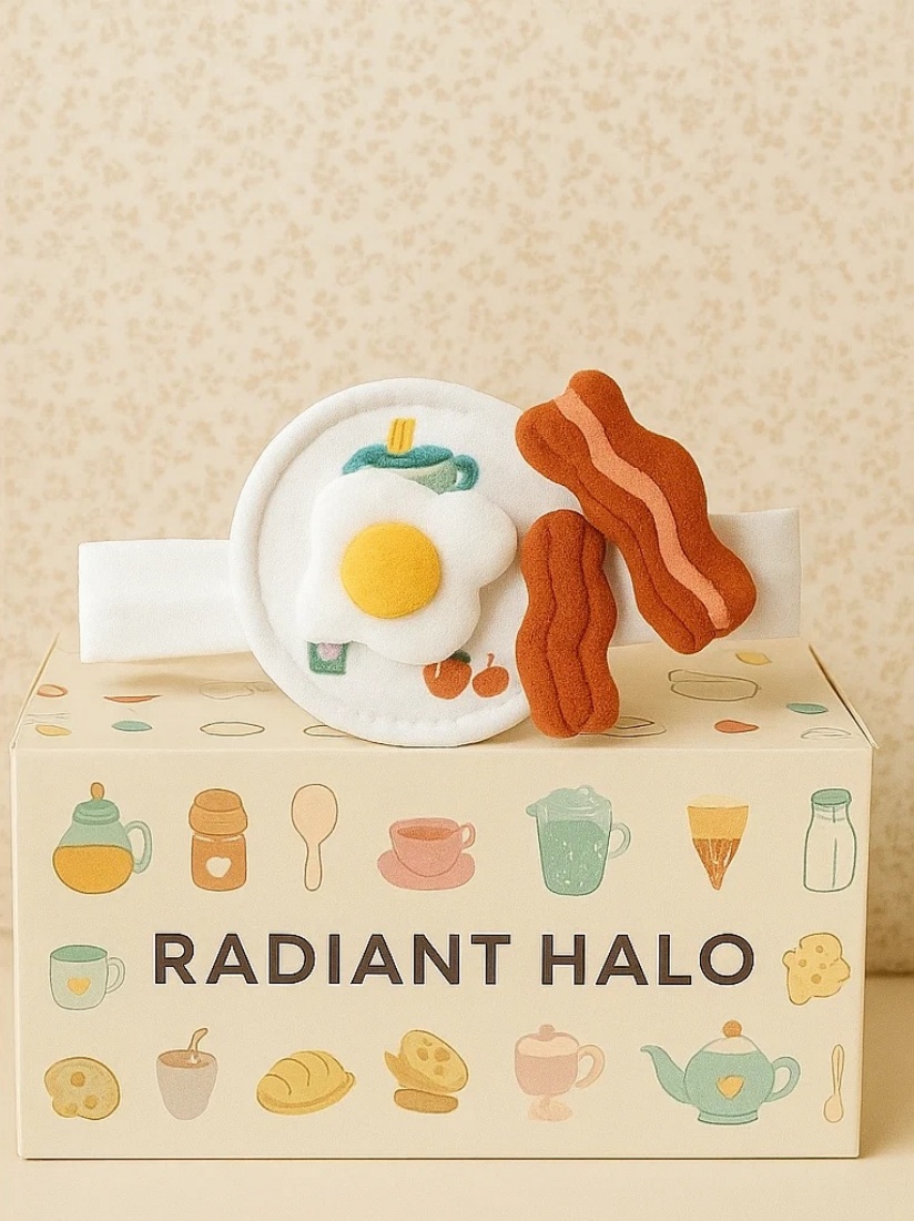Baby Hairband – Egg and Bacon Fun Accessory