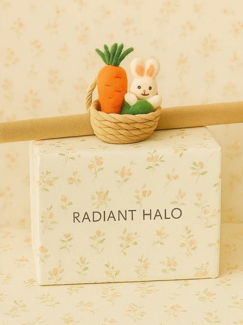 Spring Bunny Garden Baby Headband | Radiant Halo