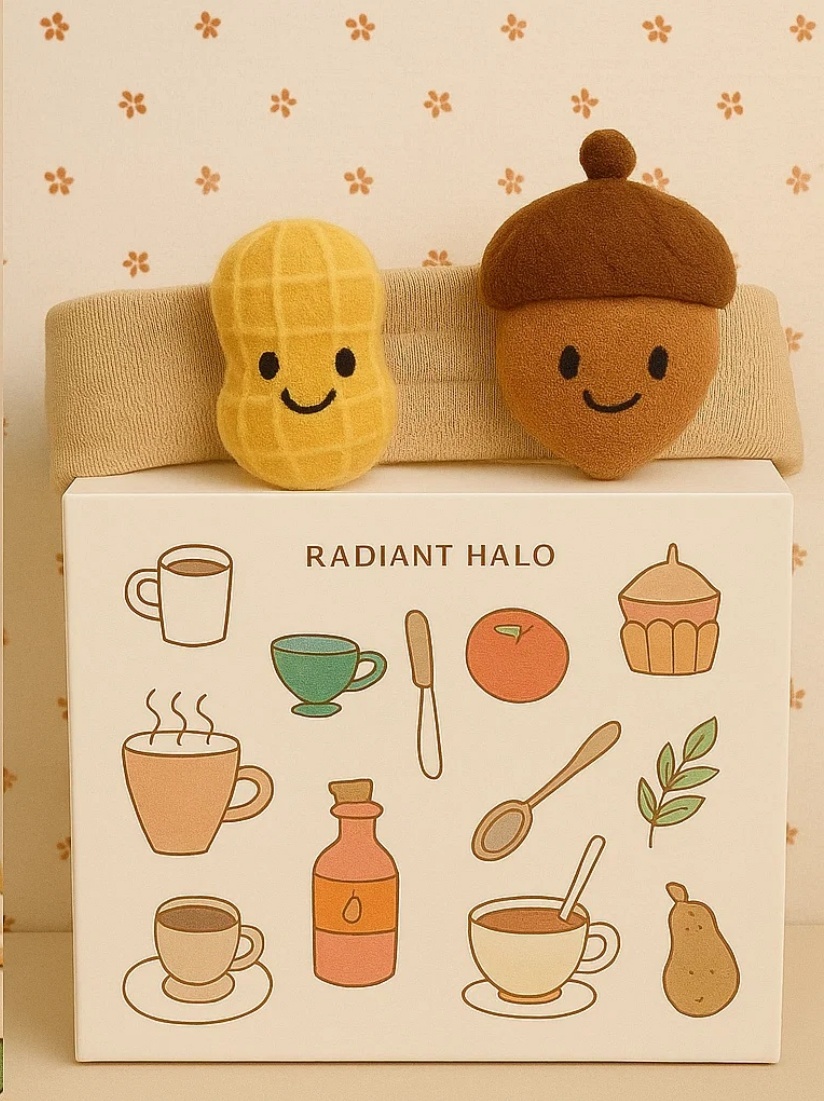 Baby Haarschmuck – Erdnuss und Eichel