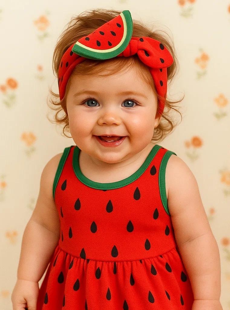 Watermelon Fruit Headband for Baby Girls