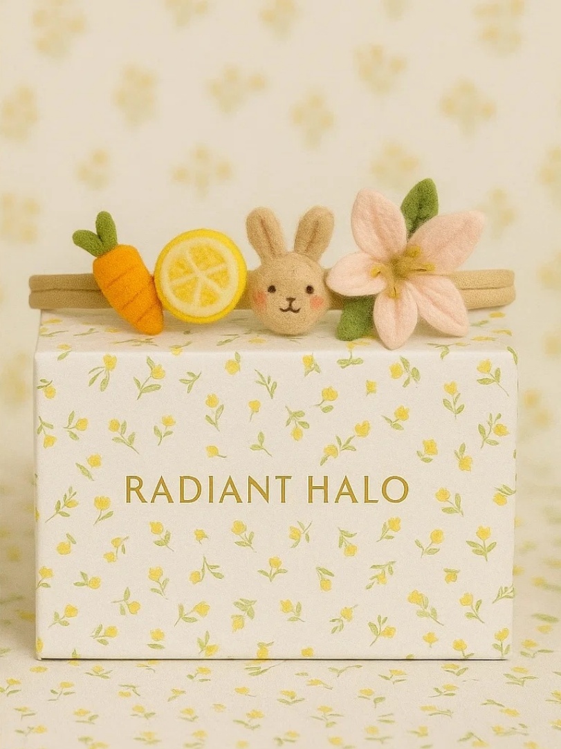Bentiță de Primăvară pentru Bebeluși cu Lămâie și Flori | Radiant Halo