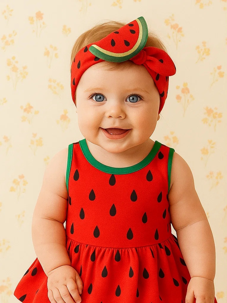Summer Slice Watermelon Hairband for Babies