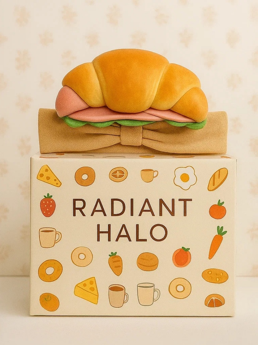 Diadema de Croissant con Bacon: Un Look de Desayuno Divertido para Bebés