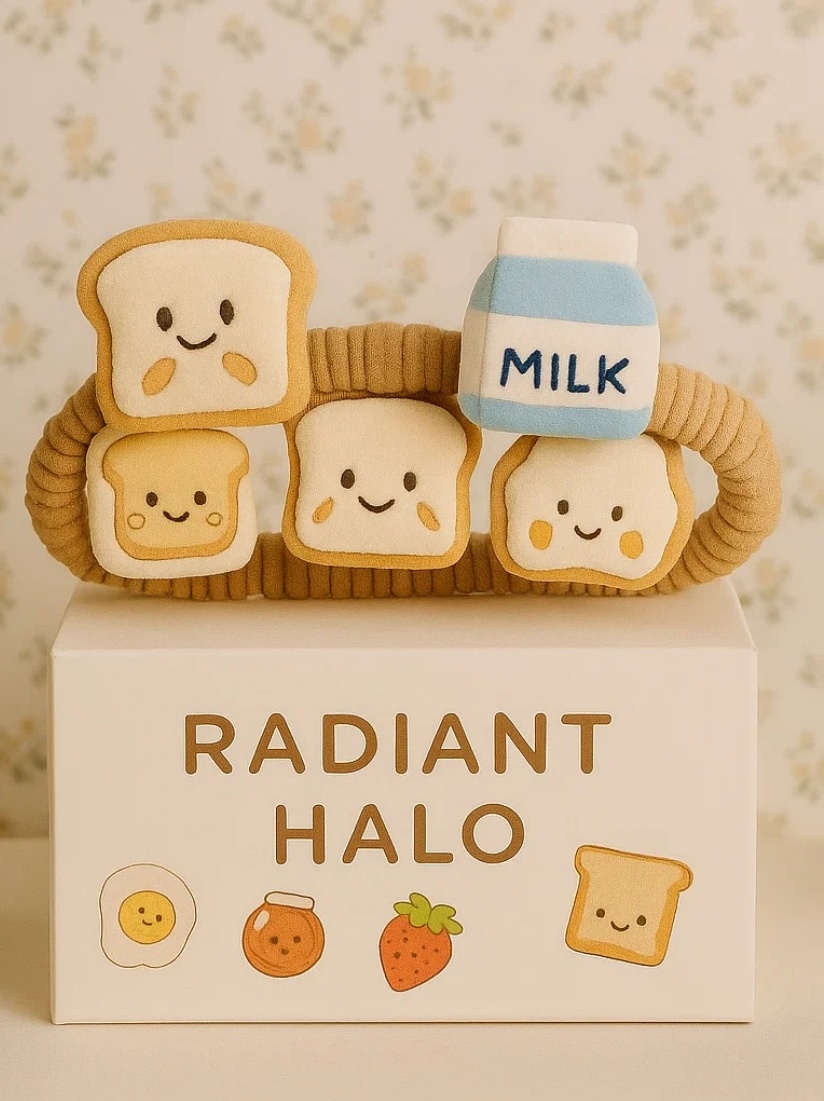 Toast Duo Baby Headband: Sweet Breakfast Vibes