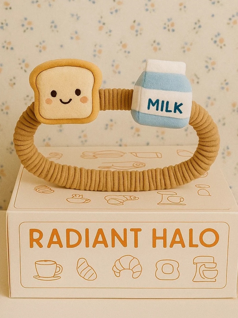 Milk & Toast Baby Headband: A Delightful Breakfast-Themed Accessory