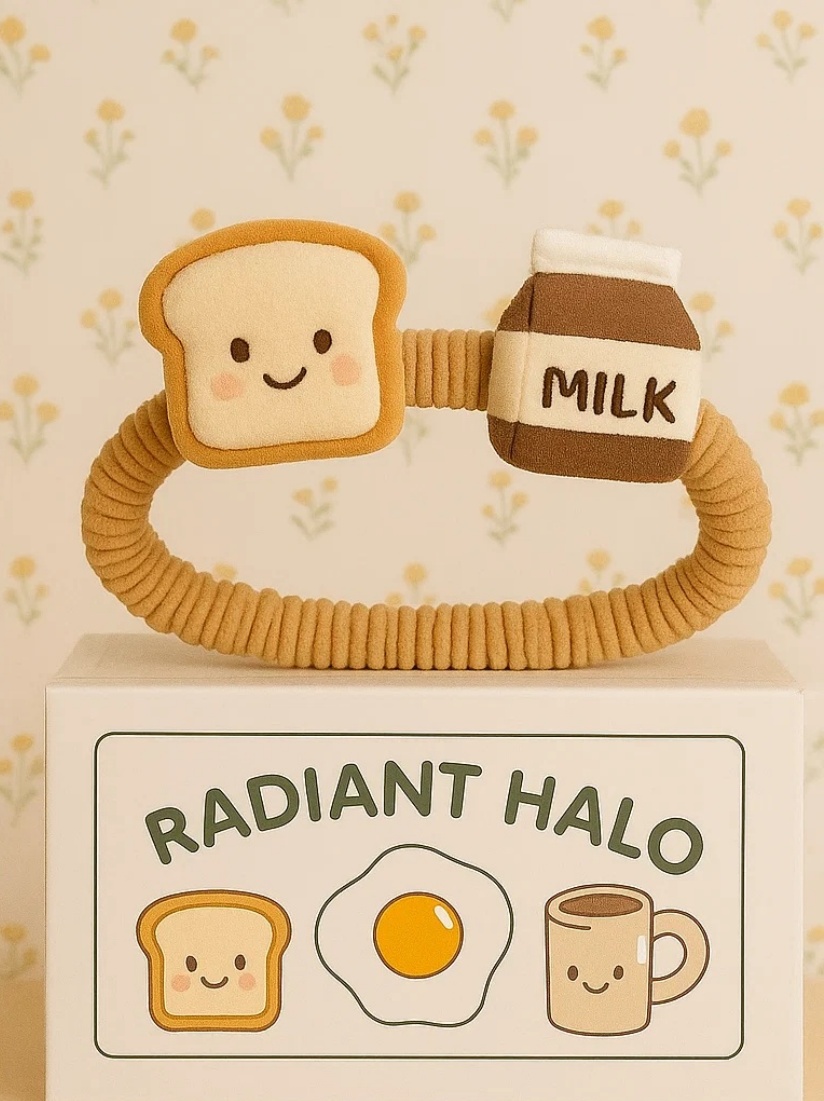 Roztomilá snídaně na čelence: mléko a chlebík!