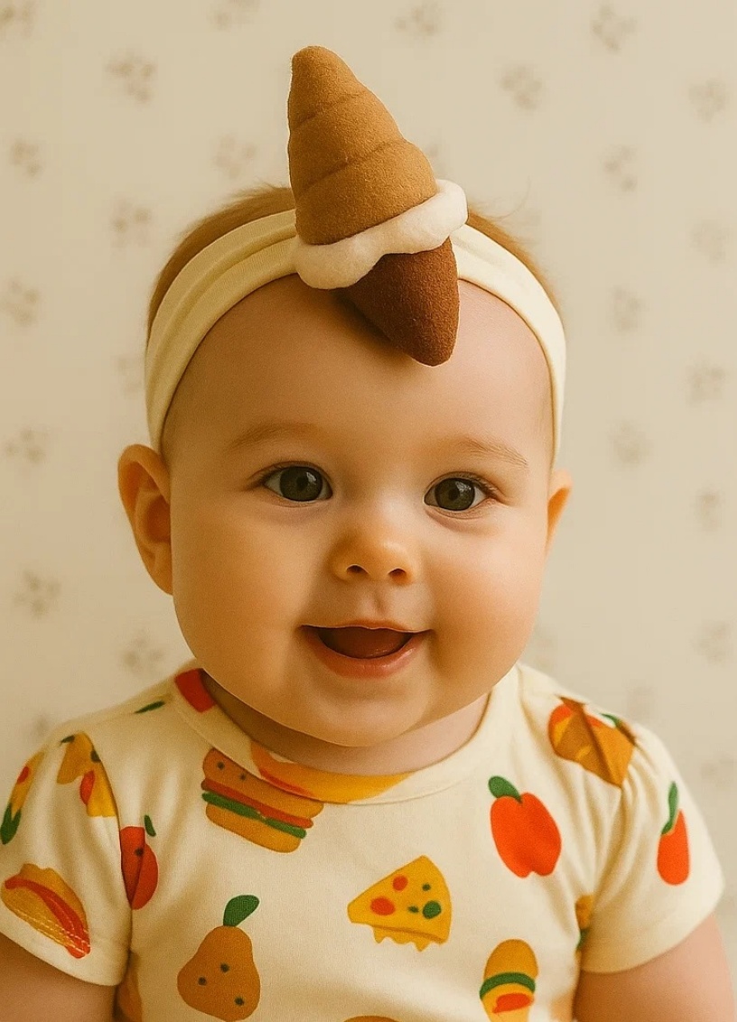 Dětská čelenka se zmrzlinou a donuty