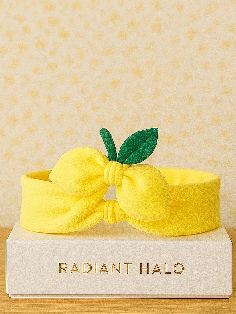 Citrus Charm Lemon Headband for Infants
