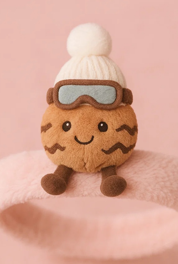 Baby-Plüschspielzeug-Stirnband (Tiger mit Skibrille) - Perfekt für Babys und Kleinkinder, Ideal als Geschenk