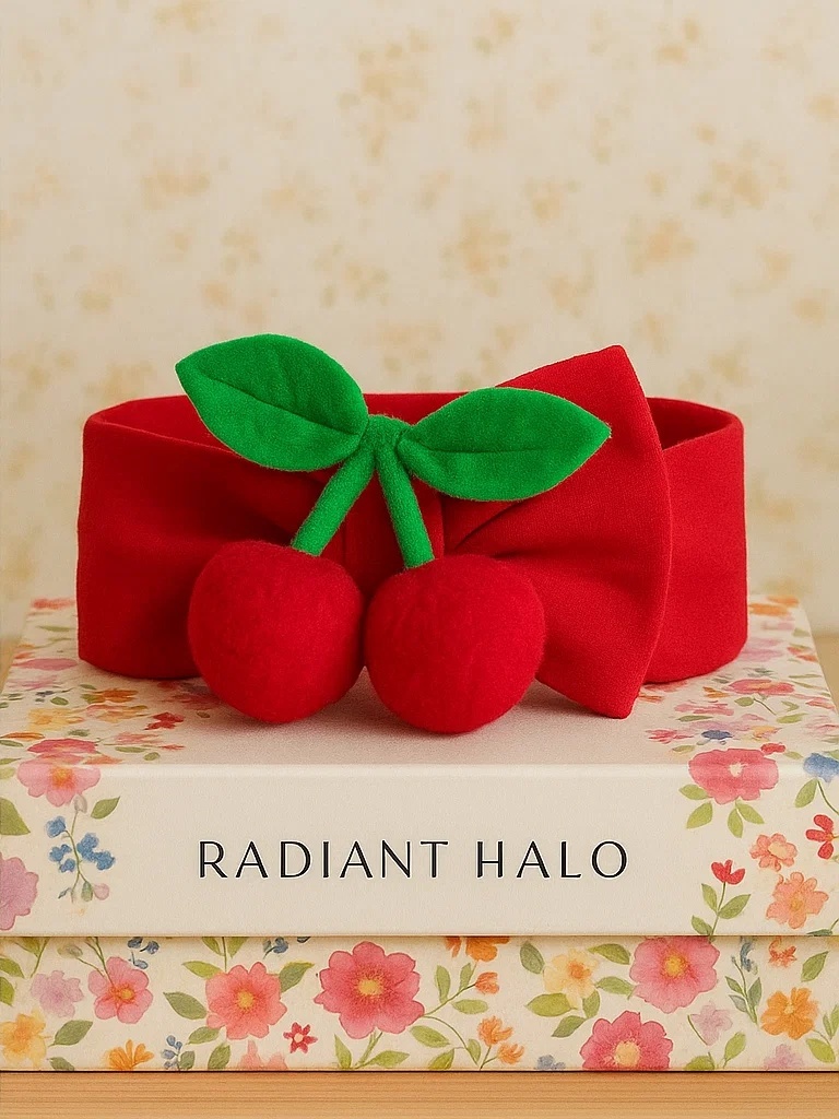 Bandeau pour bébé citron avec embellissement en fruit en peluche doux