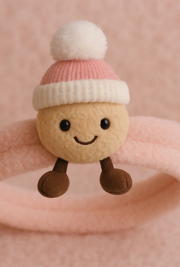 Baby Plush Toy Headband (Winter Hat Design) - Soft and Comfortable Baby Accessory, Ideal for Gifts