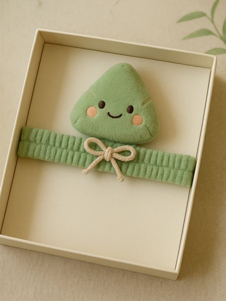 Infant Rice Dumpling Plush Headband – Comfortable Hair Accessory for Baby Photoshoots