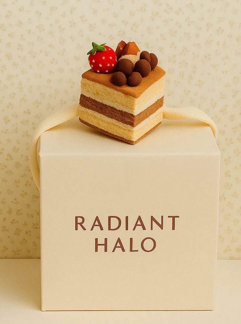 Tiara de Bolo de Chocolate para Bebê – Design com Morango e Trufas – Radiant Halo
