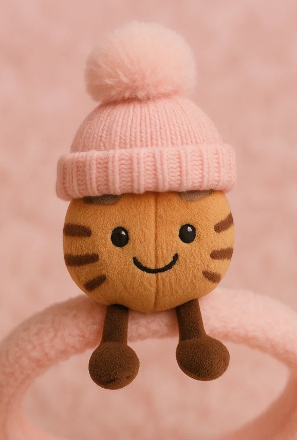 Tiger Plush Toy Baby Headband with Ski Goggles