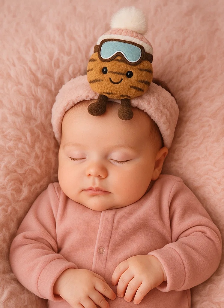 Tiger Plush Toy Baby Headband with Winter Hat