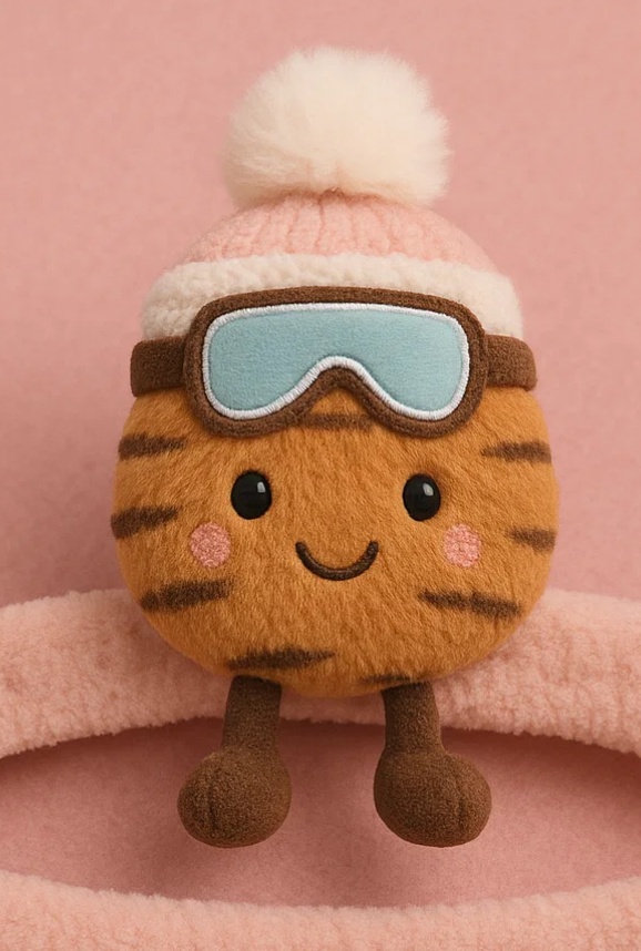 Tiger Plush Toy Baby Headband with Winter Hat
