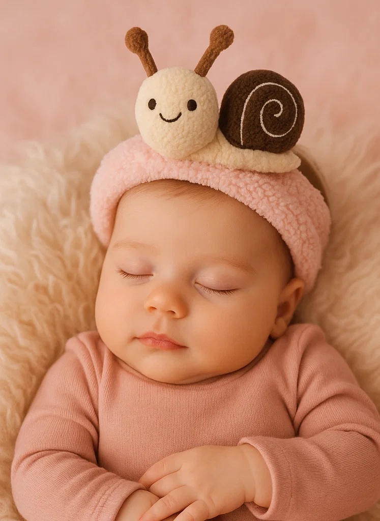 Snail Plush Toy Baby Headband