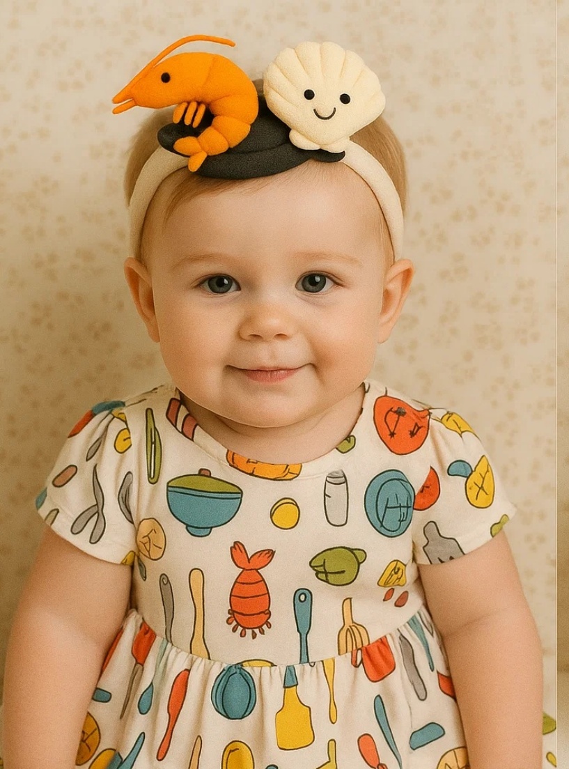 Delightful Seafood Pot-Inspired Plush Headband for a Fresh Look