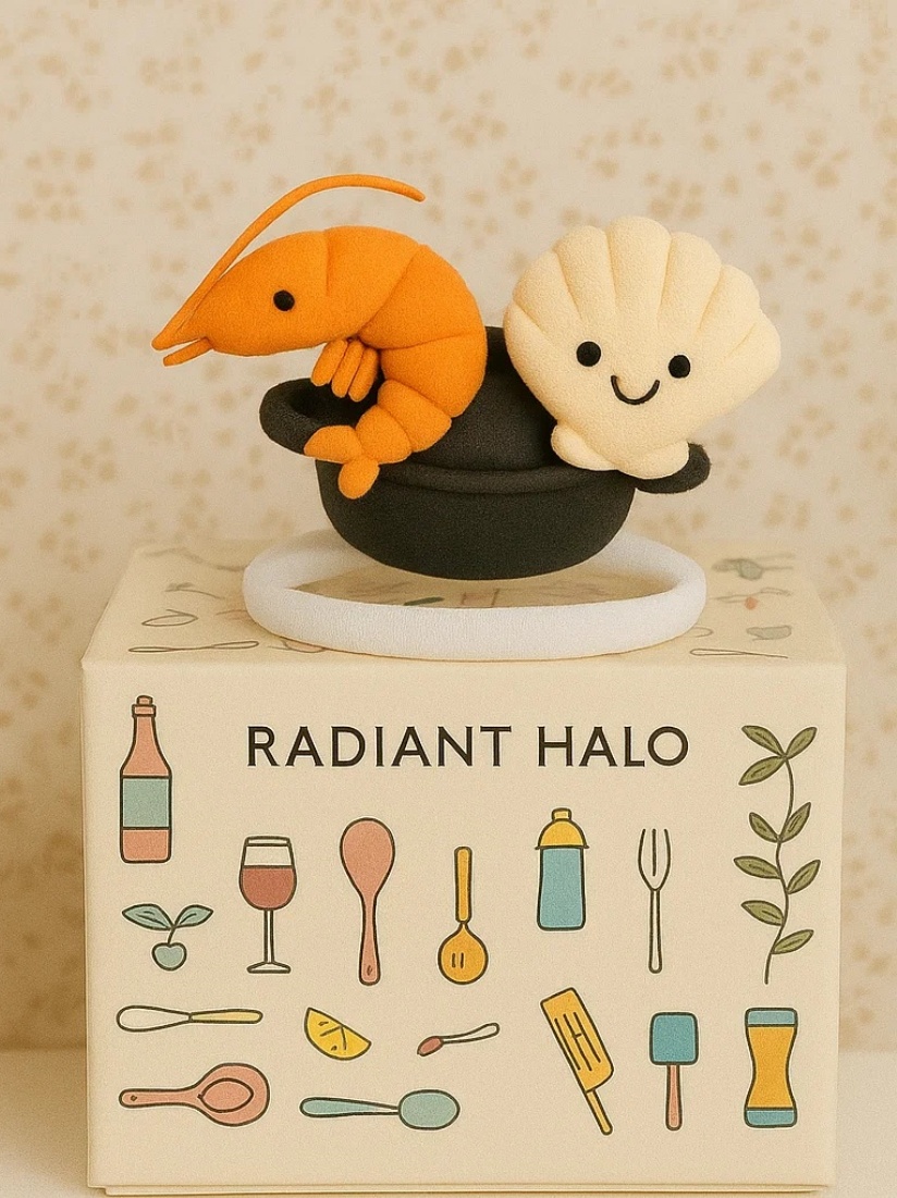 Delightful Seafood Pot-Inspired Plush Headband for a Fresh Look