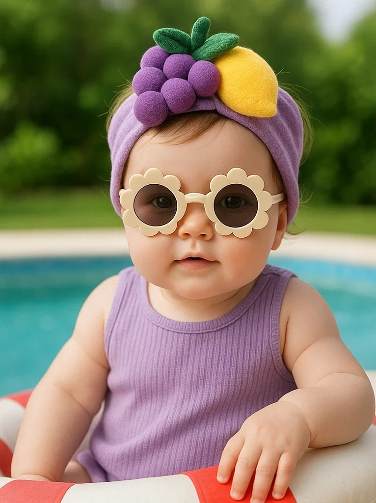 Cute Grape and Lemon Headband - Creative Fruit Design for Babies