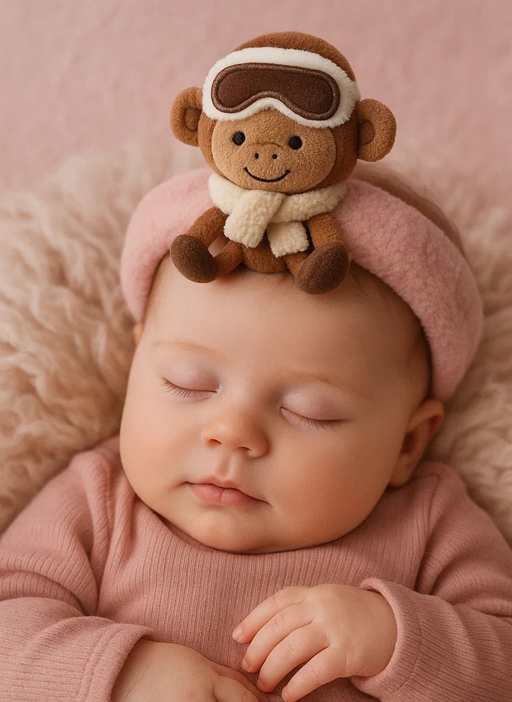 Divertido Caracol de Peluche con Sombrero de Invierno para Bebé