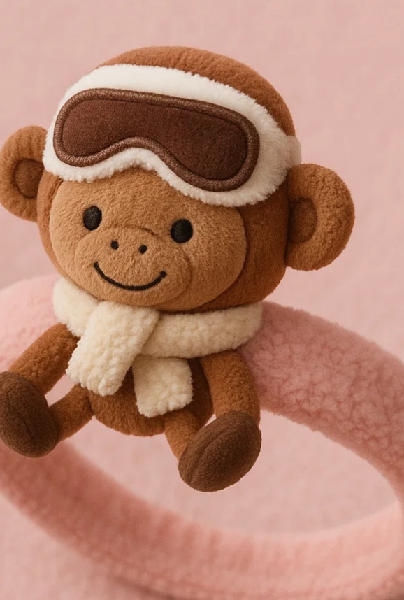 Divertido Caracol de Peluche con Sombrero de Invierno para Bebé
