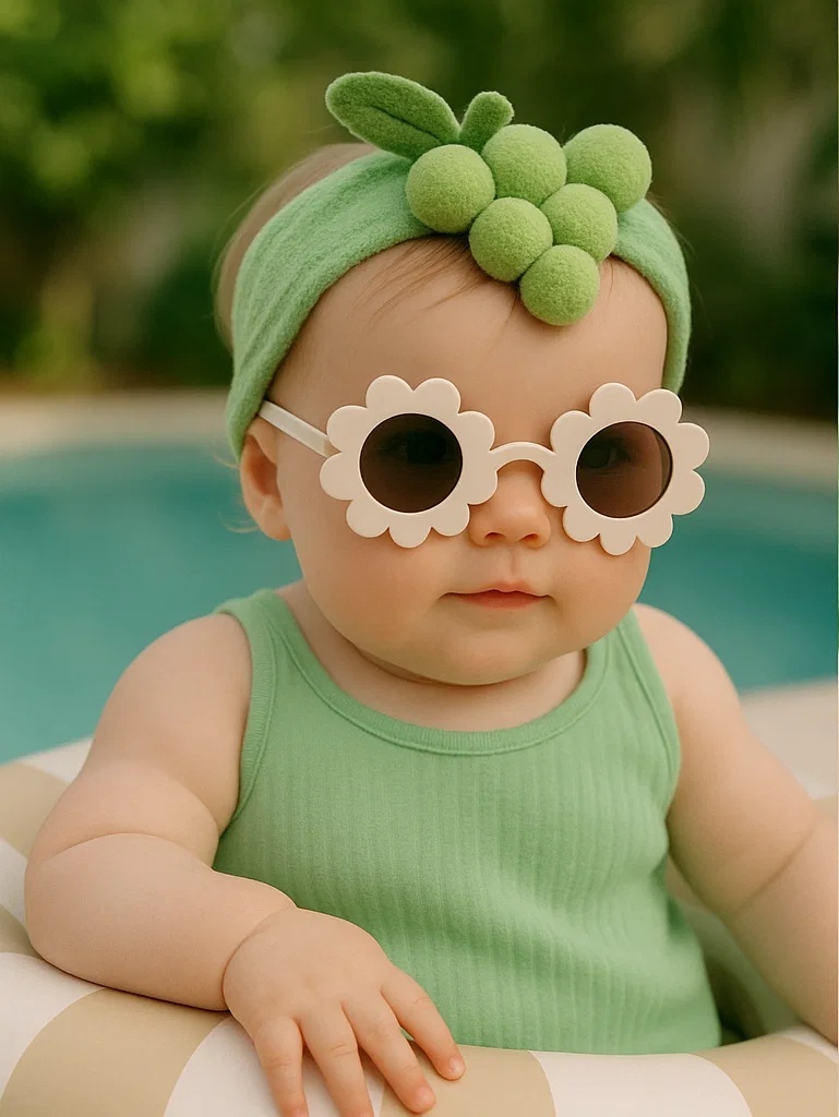 Cute Green Grape Headband - Stylish and Fresh Design for Babies