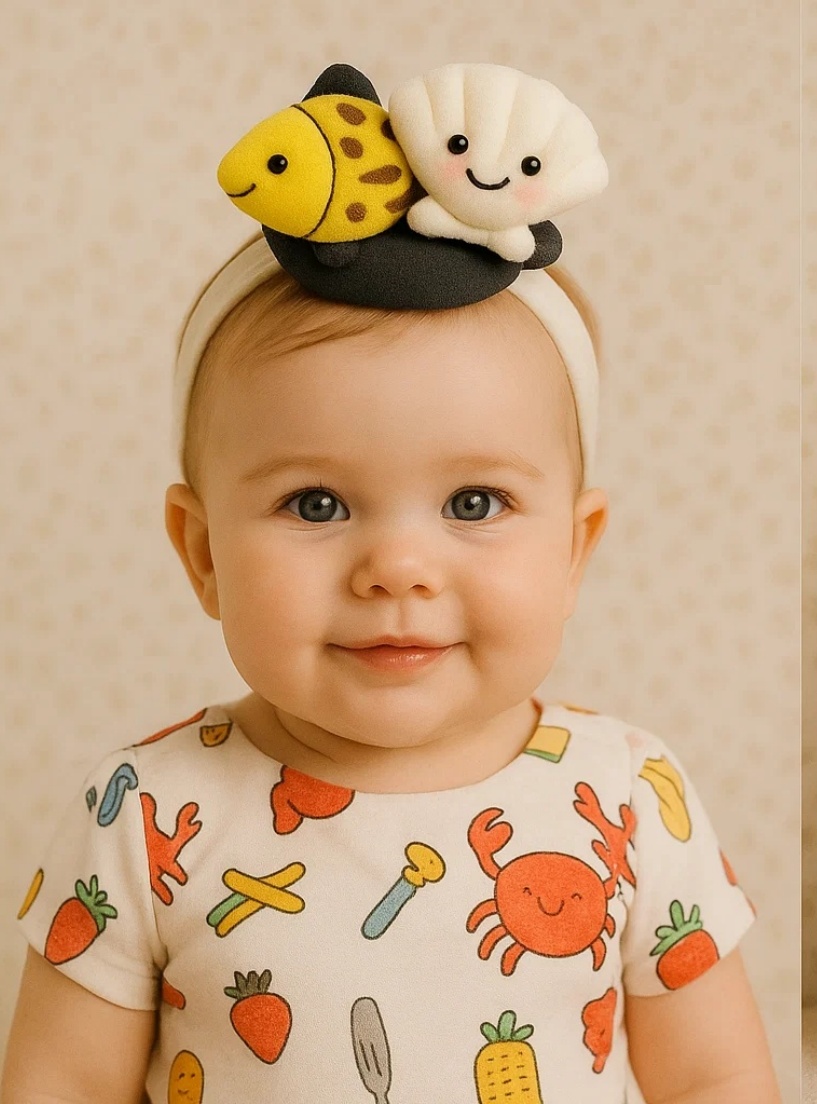 Cozy Seafood Delight Plush Headband Inspired by Seafood Pots