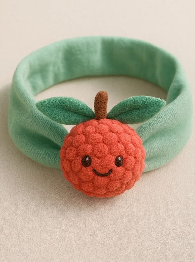 Cute Lychee Headband - Adorable Fruit Design for Babies