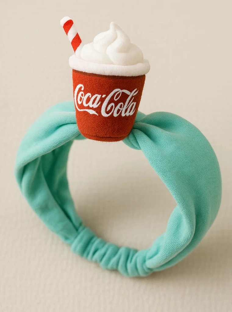 Faixa de Bebê Refrigerante Coca-Cola com Chantilly de Pelúcia