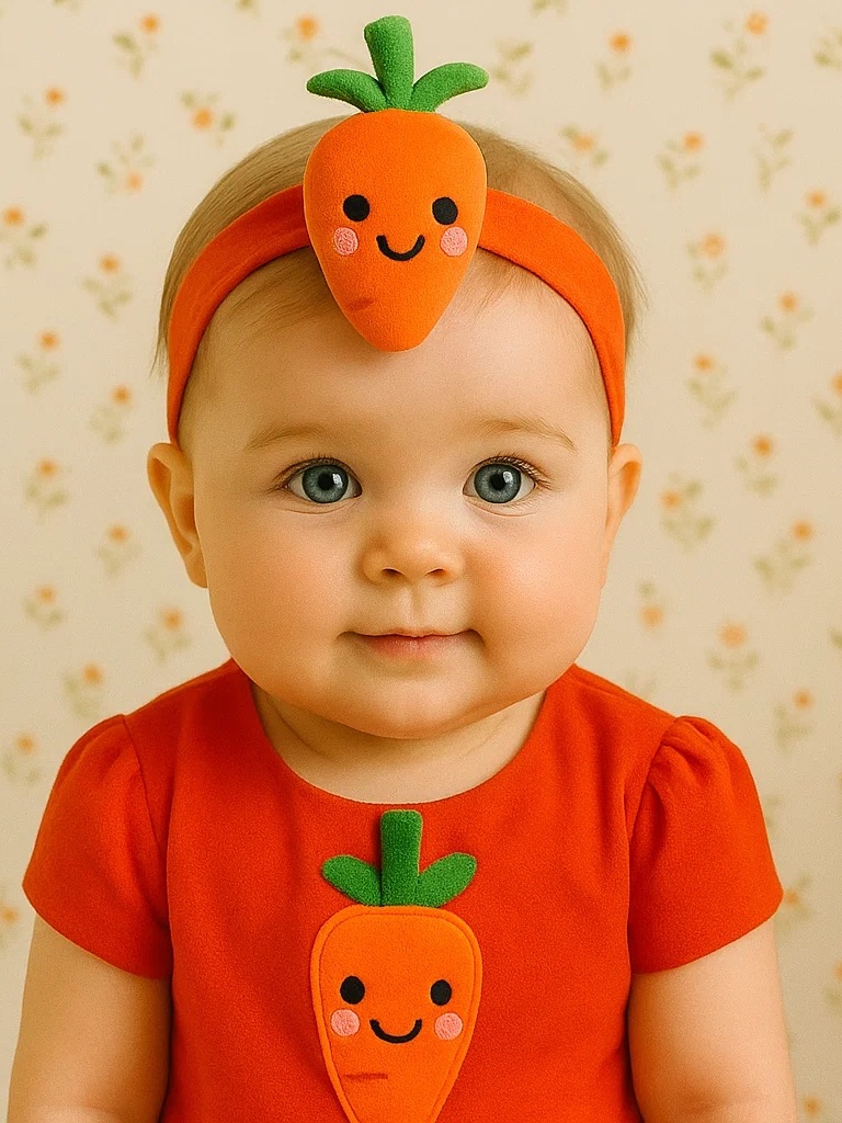 Fun Carrot Baby Headband