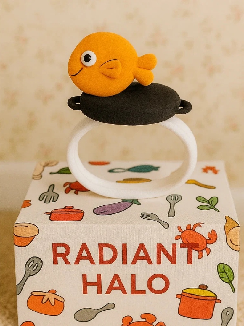 Delicious Seafood Pot-Inspired Plush Headband for Cozy Comfort