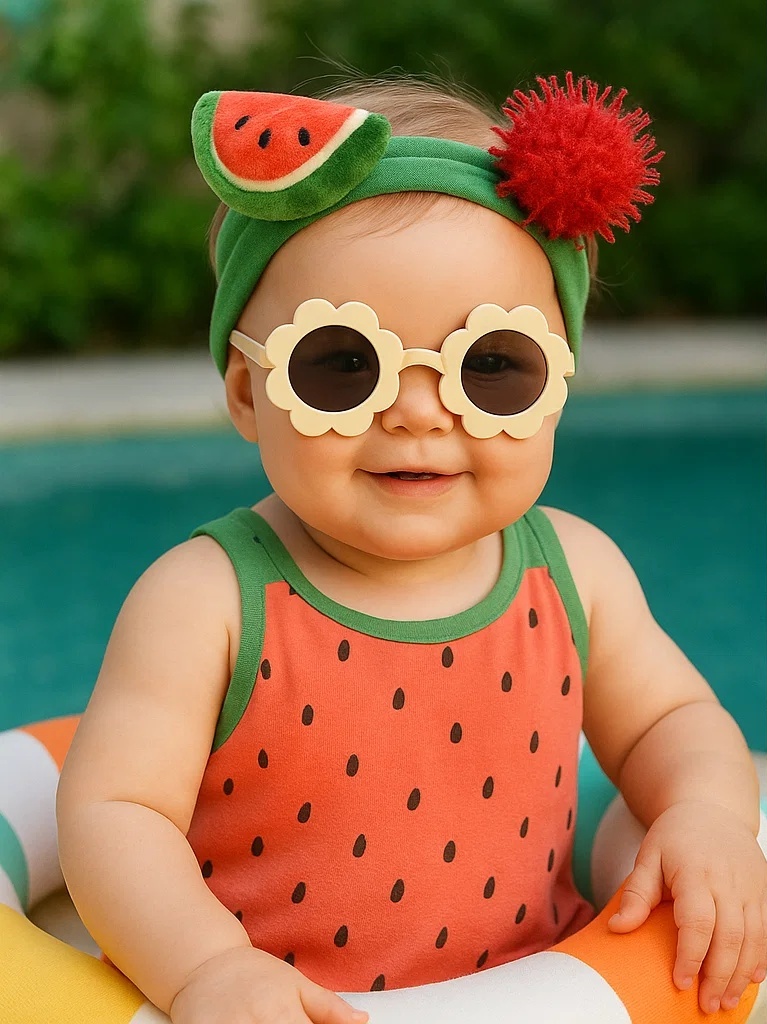 Watermelon and Rambutan Headband - Fun and Playful Baby Accessory