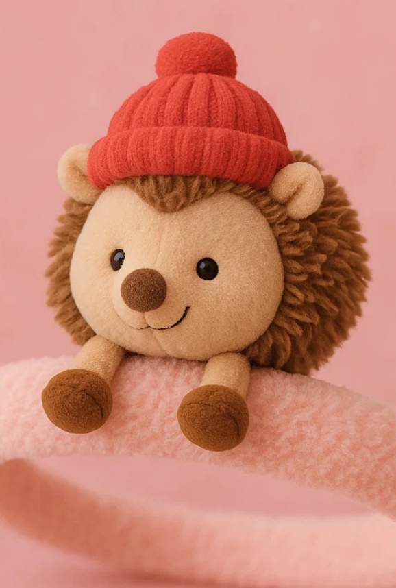 Mignon et chaud bandeau en peluche pour bébé (Hérisson)
