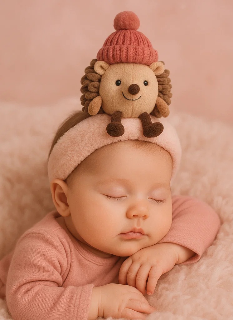 Adorável e quente faixa de cabelo de brinquedo de pelúcia para bebês (Leão)