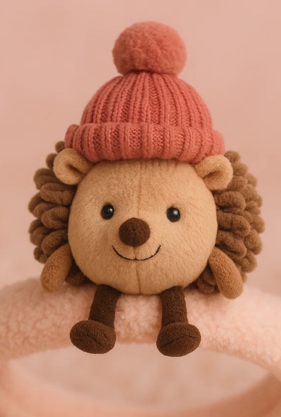 Adorável e quente faixa de cabelo de brinquedo de pelúcia para bebês (Leão)