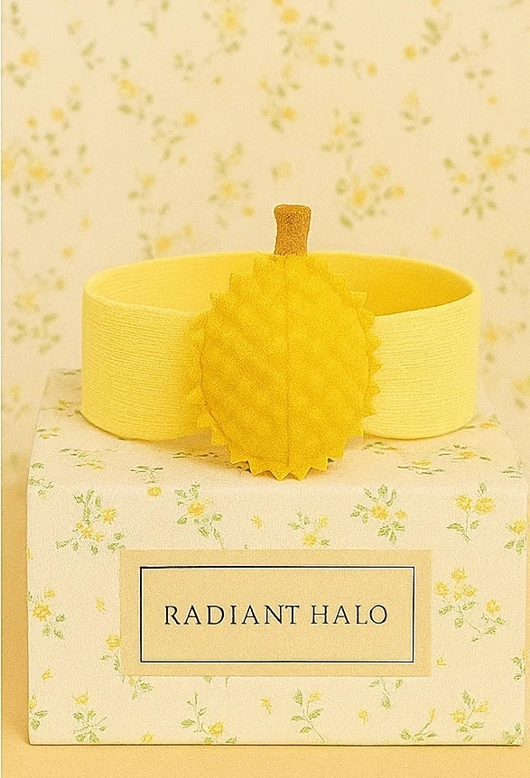 Faixa de cabelo de bebê com design de durião – Radiant Halo
