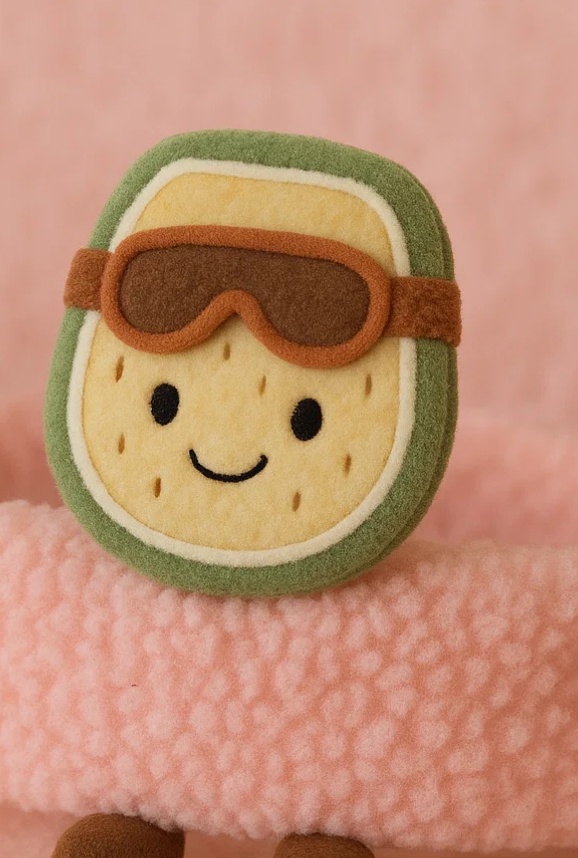 Granatapfel Plüschtier Baby Haarband mit Brille