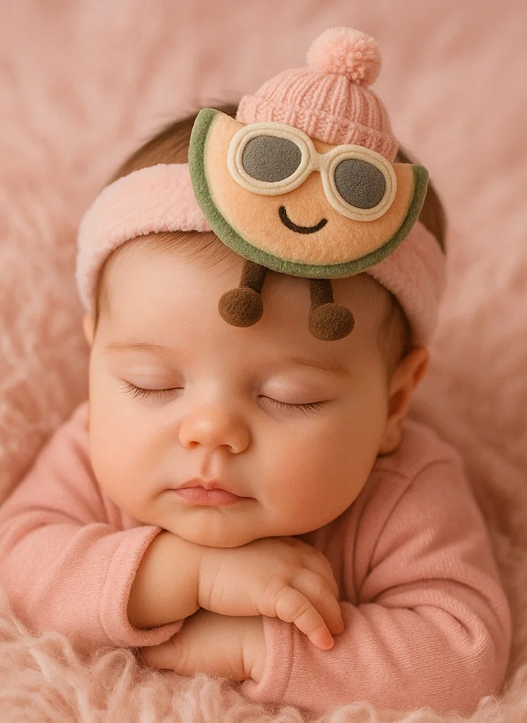 Adorable Airplane-Themed Baby Headband with Aviator Accessories