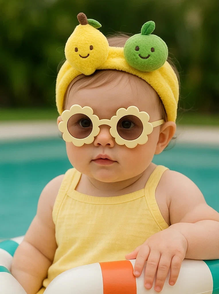 Pear & Lime Baby Headband - Sweet and Citrus Fun for Babies