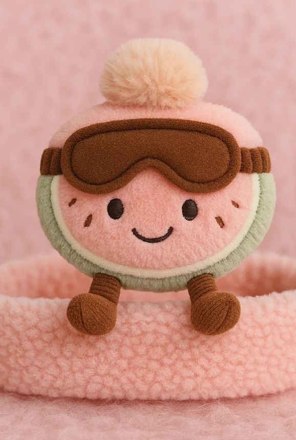 Cool Ice Cream Baby Headband with Winter Hat and Sunglasses